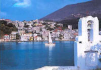 photo: The port of Parga, view from parga's islet
