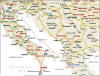 Χάρτης Τα λιμάνια της Ιταλίας και η Ηγουμενίτσα