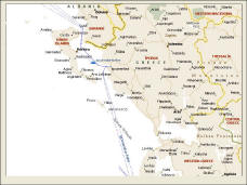 map of the ports near Parga