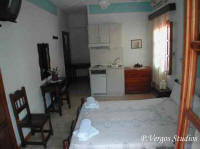 photo of the room of P. Vergos studios, accommodation in Parga