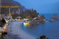 photo to the beach of Parga and our accommodation